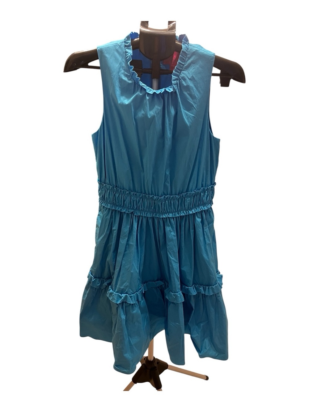 Lilly Pulitzer Bright Turquoise Ruffle Neck Sundress